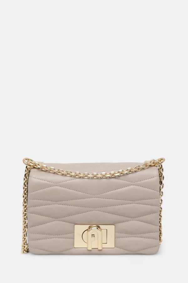 Furla Kožna torba Furla boja: bež, WB01671 BX3221 VAN00