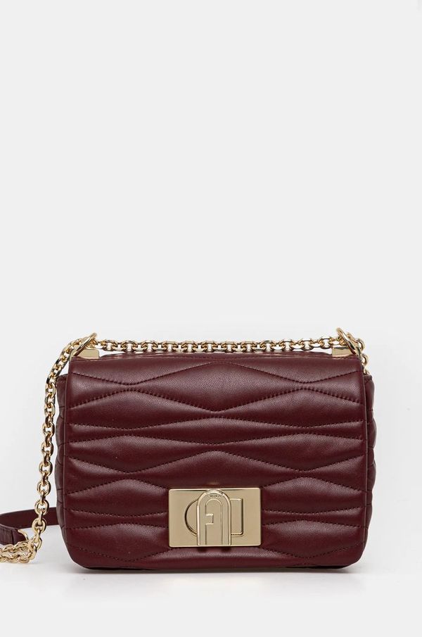 Furla Kožna torba Furla boja: bordo, WB01671 BX3221 26700