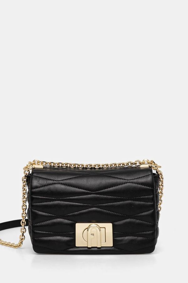 Furla Kožna torba Furla boja: crna, WB01671 BX3221 O6000