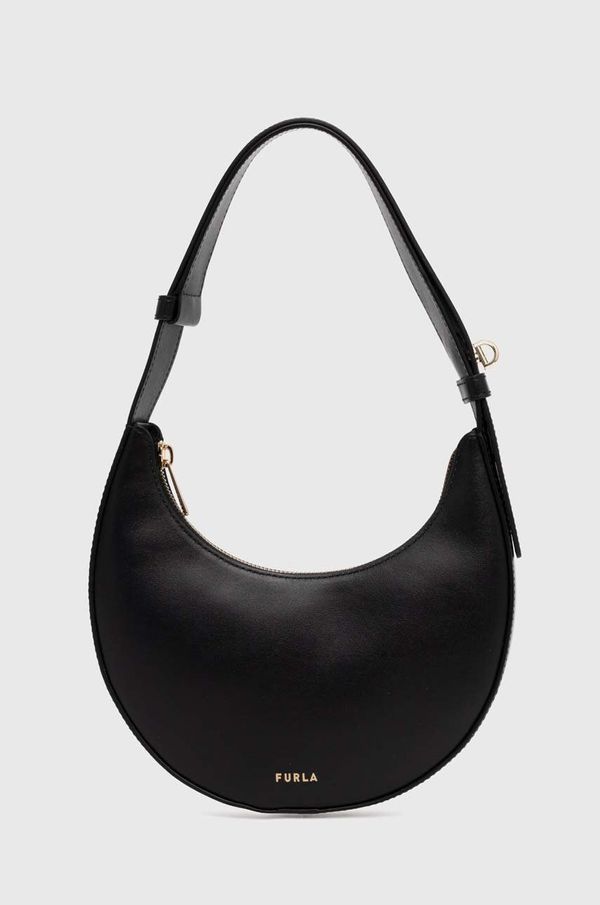 Furla Kožna torba Furla boja: crna, WE00649 AX0733 O6000