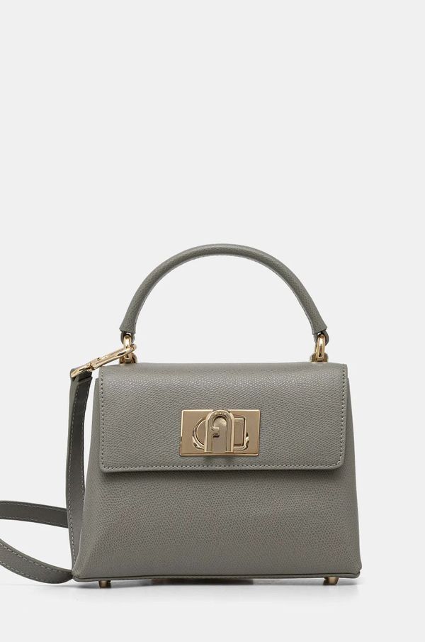 Furla Kožna torba Furla boja: siva, WB00109 ARE000 AG700