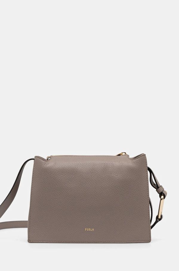 Furla Kožna torba Furla boja: siva, WB01275 HSF000 2572S