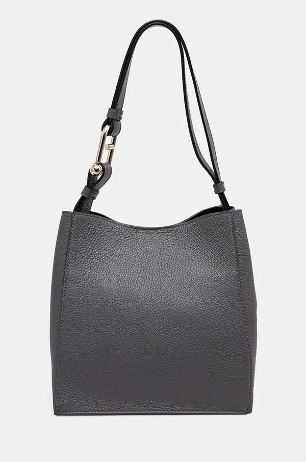 Furla Kožna torba Furla boja: siva, WB01373.HSF000.2269S