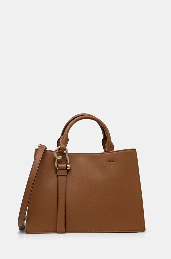 Furla Kožna torba Furla boja: smeđa, WB01336 BX2045 RY000