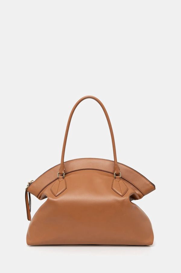 Furla Kožna torba Furla boja: smeđa, WB01429 BX3346 RY000