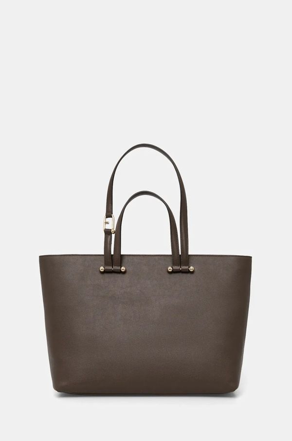 Furla Kožna torba Furla boja: smeđa, WB01453 BX3169 3579S