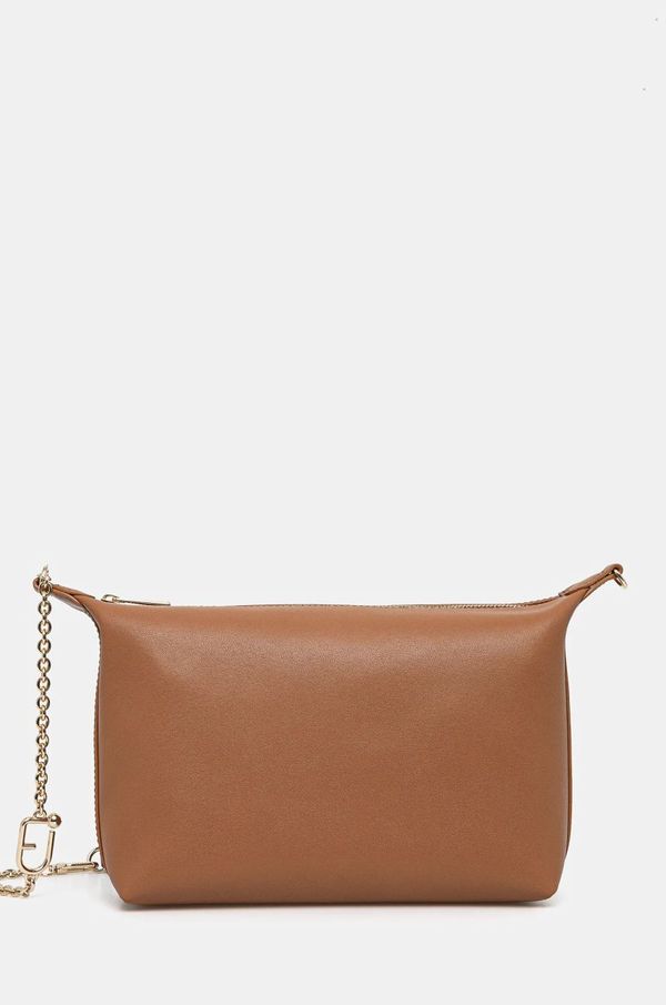 Furla Kožna torba Furla boja: smeđa, WE00662 BX3104 RY000