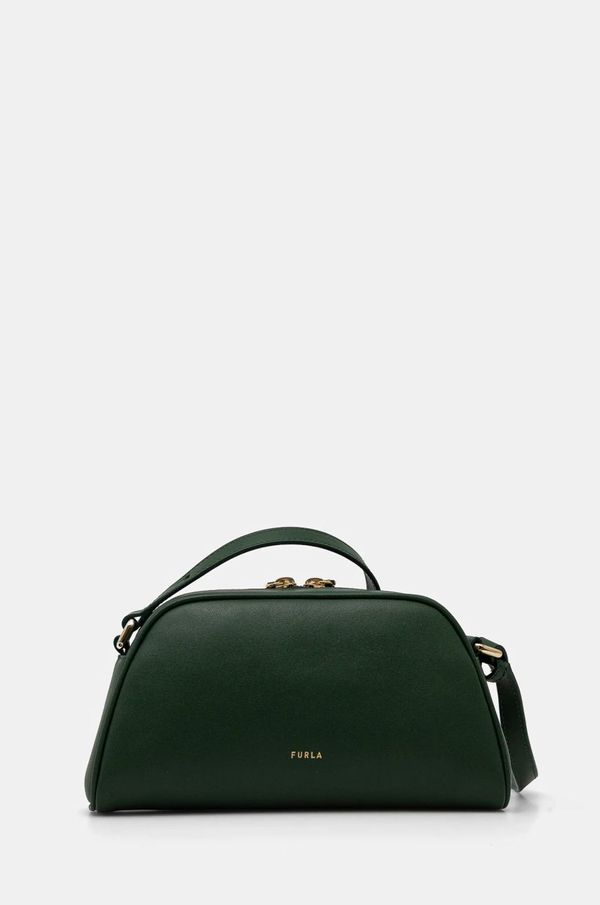 Furla Kožna torba Furla boja: zelena, WE00747 BX3104 ALL00