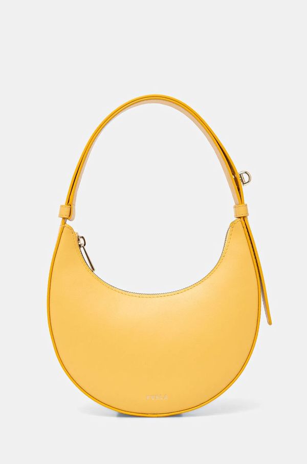 Furla Kožna torba Furla boja: žuta, WE00649 AX0733 CRE00