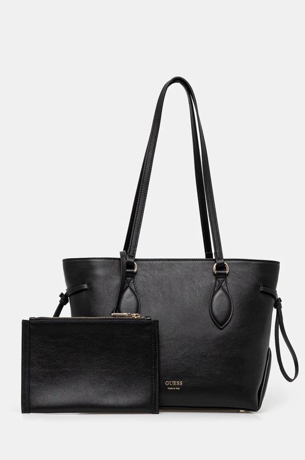 Guess Kožna torba Guess FLORENCE boja: crna, HWFLNC L5103