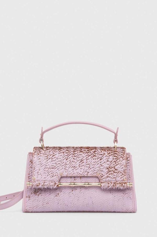 Guess Kožna torba Guess IRIS boja: ljubičasta, HWALLA L3280