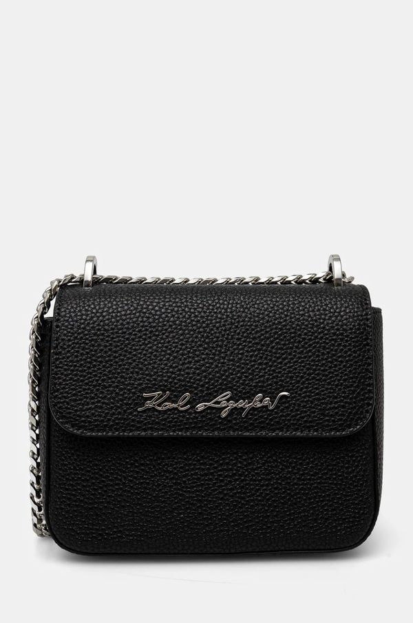 Karl Lagerfeld Kožna torba Karl Lagerfeld boja: crna, 24WW3051