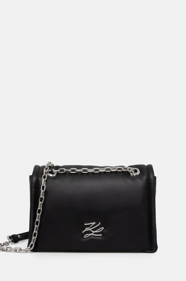 Karl Lagerfeld Kožna torba Karl Lagerfeld boja: crna, A1W30173