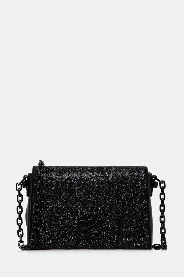 Karl Lagerfeld Kožna torba Karl Lagerfeld boja: crna, A1W30180