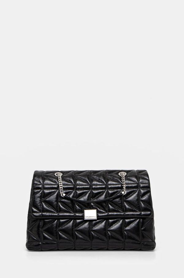 Karl Lagerfeld Kožna torba Karl Lagerfeld boja: crna, A1W30393