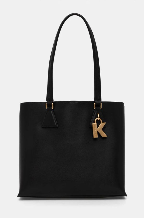 Karl Lagerfeld Kožna torba Karl Lagerfeld boja: crna, A1W30410