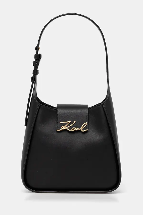 Karl Lagerfeld Kožna torba Karl Lagerfeld boja: crna, A1W30434