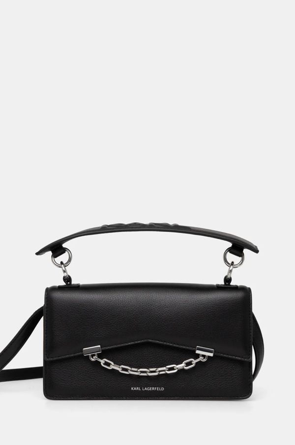 Karl Lagerfeld Kožna torba Karl Lagerfeld boja: crna, A1W30446