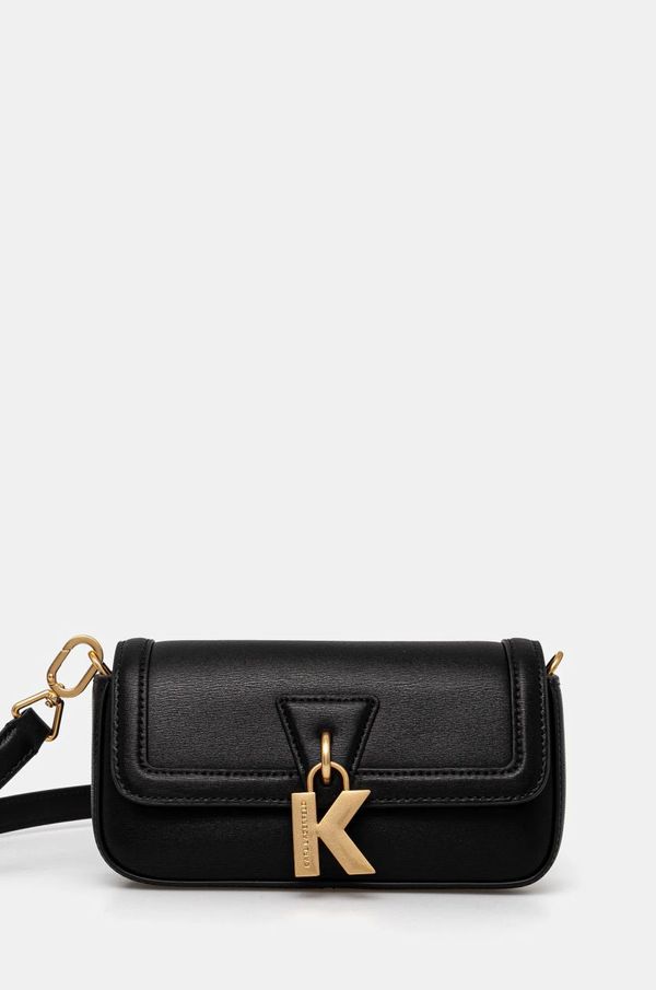 Karl Lagerfeld Kožna torba Karl Lagerfeld boja: crna, A1W30448