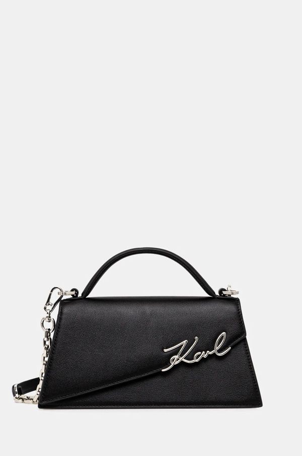 Karl Lagerfeld Kožna torba Karl Lagerfeld boja: crna, A1W30458