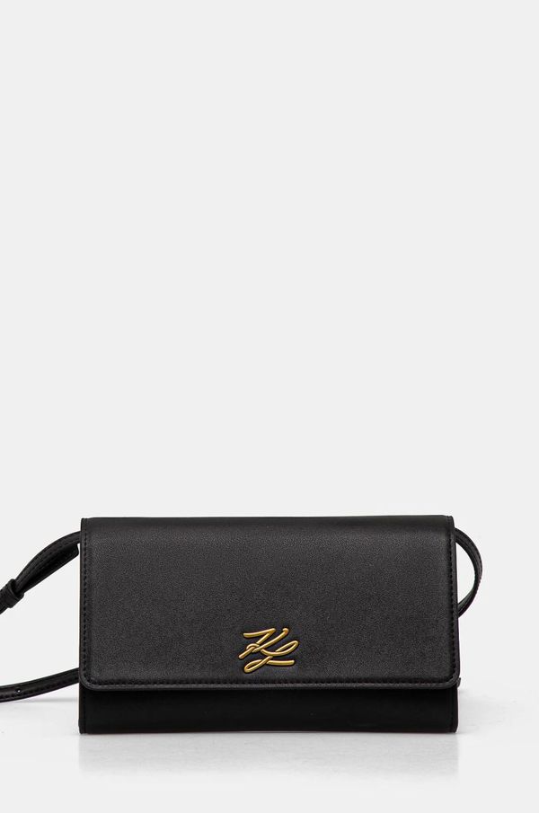 Karl Lagerfeld Kožna torba Karl Lagerfeld boja: crna, A1W32055