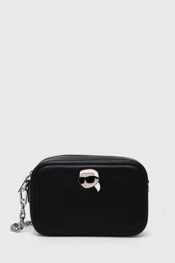Karl Lagerfeld Kožna torba Karl Lagerfeld boja: crna