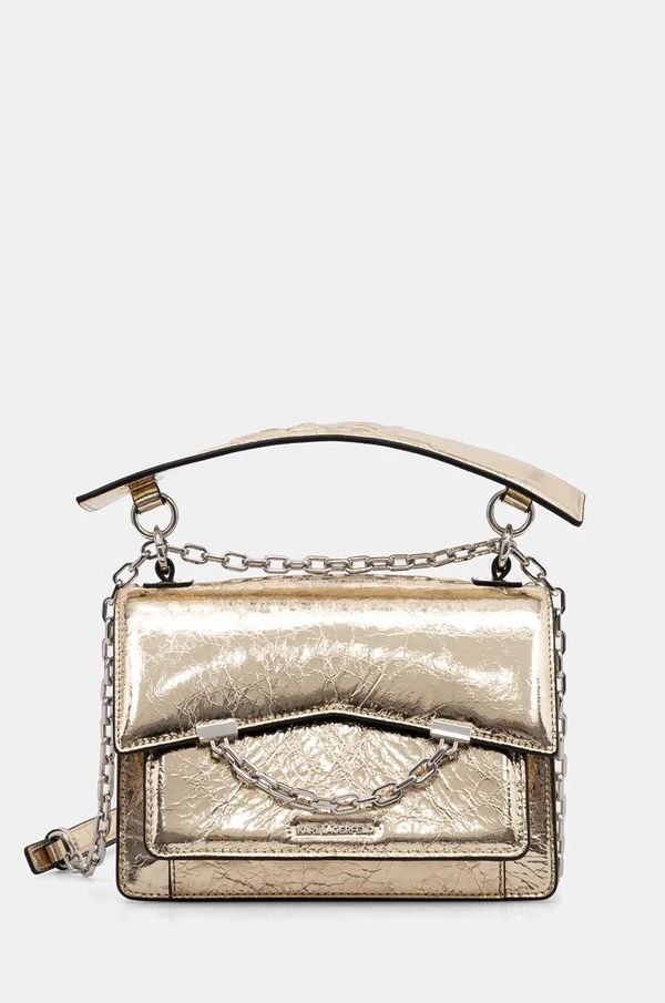 Karl Lagerfeld Kožna torba Karl Lagerfeld boja: zlatna, 246W3003