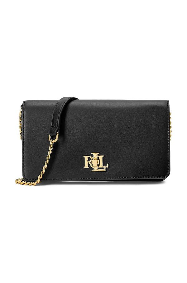 Lauren Ralph Lauren Kožna torba Lauren Ralph Lauren boja: crna