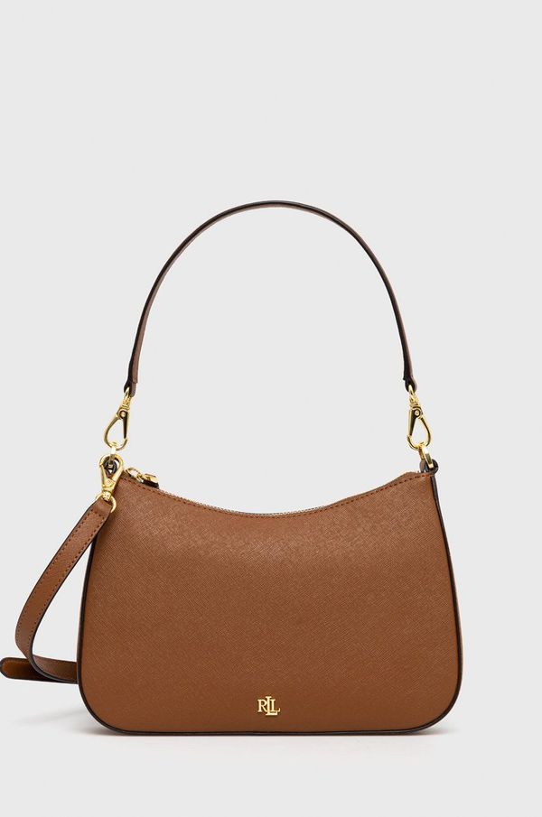 Lauren Ralph Lauren Kožna torba Lauren Ralph Lauren boja: smeđa, 431883768007