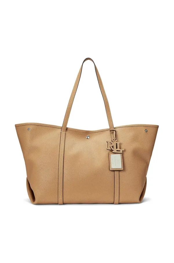 Lauren Ralph Lauren Kožna torba Lauren Ralph Lauren boja: smeđa, 431936094