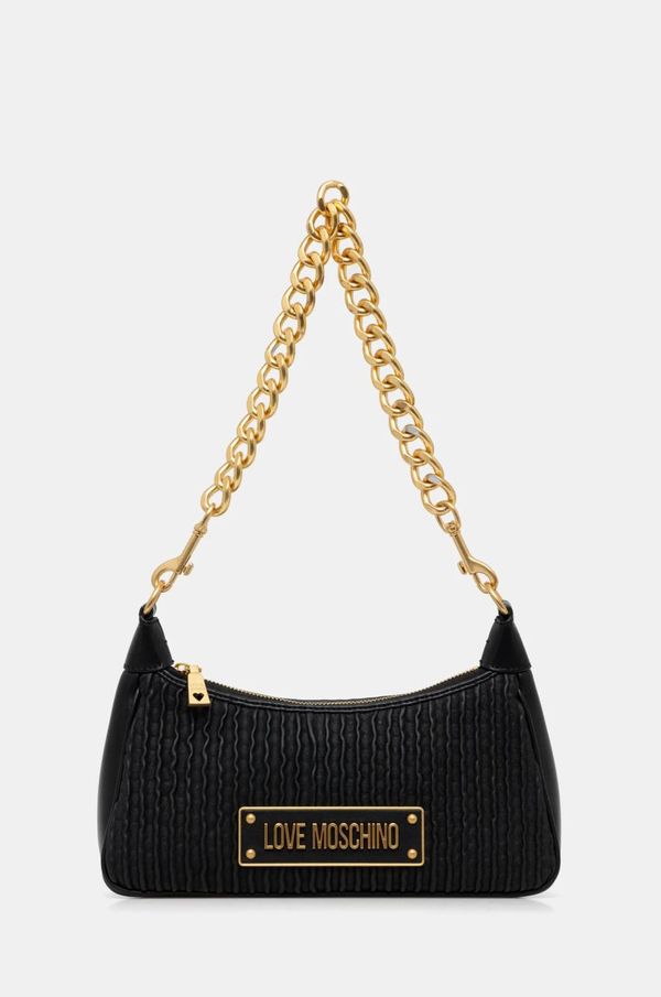 Love Moschino Kožna torba Love Moschino boja: crna, JC4357PP0L