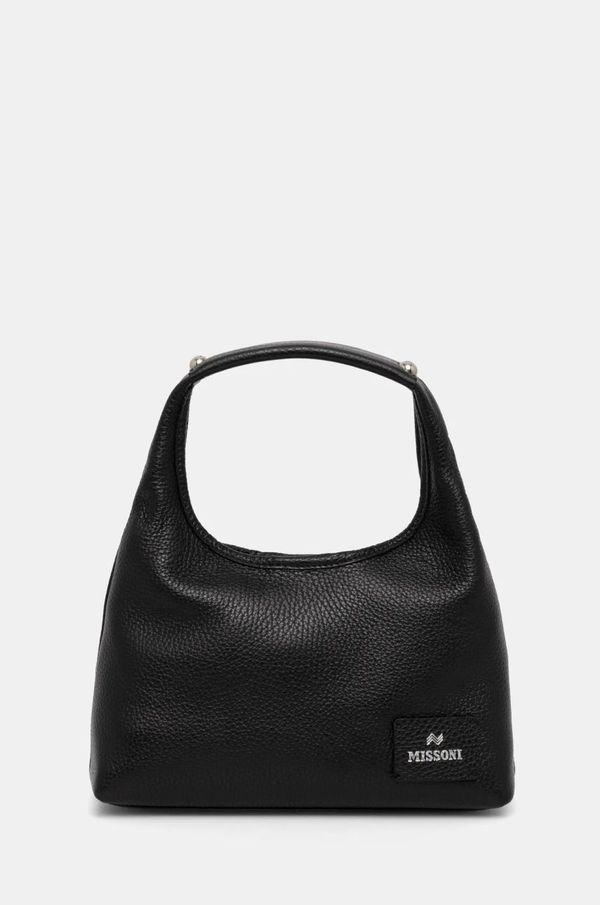 Missoni Kožna torba Missoni boja: crna, MI10041A