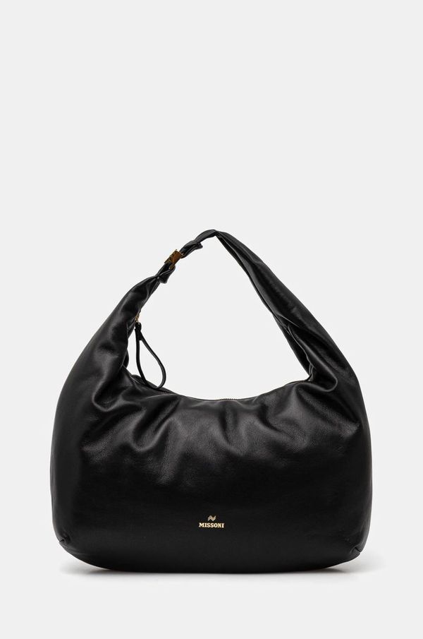 Missoni Kožna torba Missoni boja: crna, MI10042A
