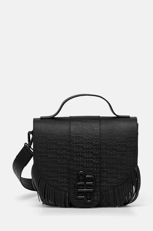 MUNTHE Kožna torba MUNTHE TUXAS boja: crna, 243192024351