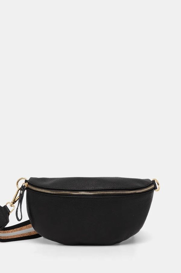 Answear Lab Kožna torba oko struka Answear Lab boja: crna