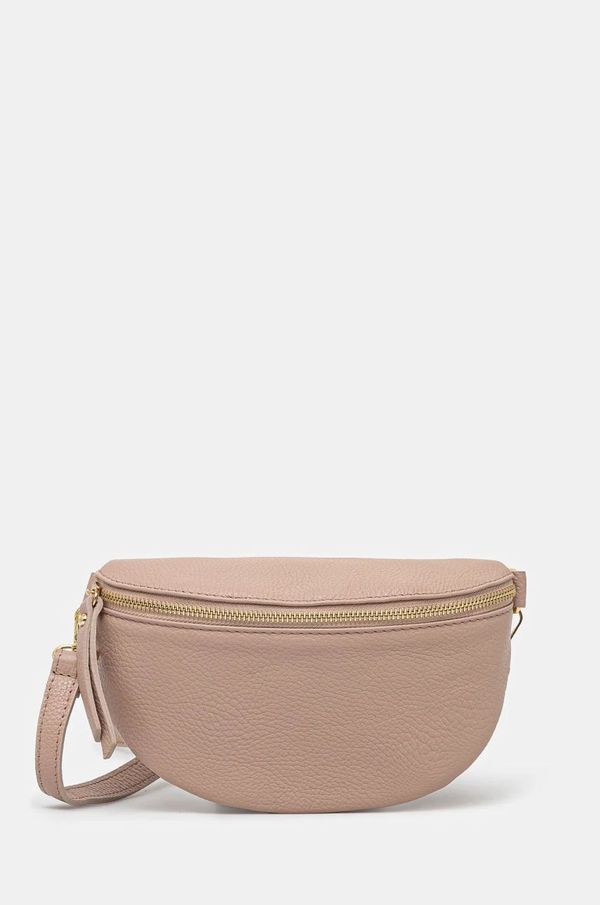 Answear Lab Kožna torba oko struka Answear Lab boja: ružičasta