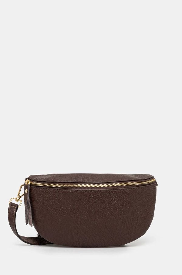 Answear Lab Kožna torba oko struka Answear Lab boja: smeđa
