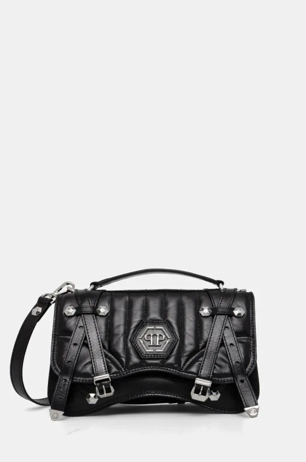 Philipp Plein Kožna torba Philipp Plein boja: crna, SAEA WBA2067 PLE010N