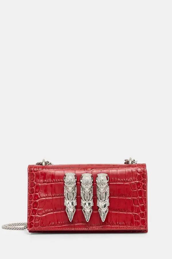 Philipp Plein Kožna torba Philipp Plein boja: crvena, AADA WBA2056 PLE010N