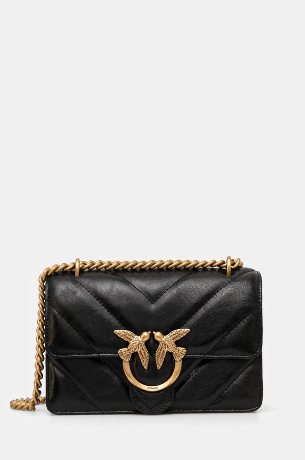 Pinko Kožna torba Pinko boja: crna, 100074 A1UR