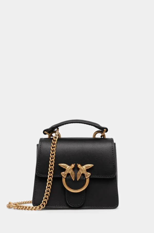 Pinko Kožna torba Pinko boja: crna, 102740 A0F1