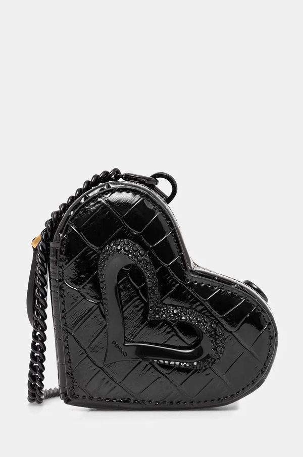 Pinko Kožna torba Pinko boja: crna, 103835 A1SY