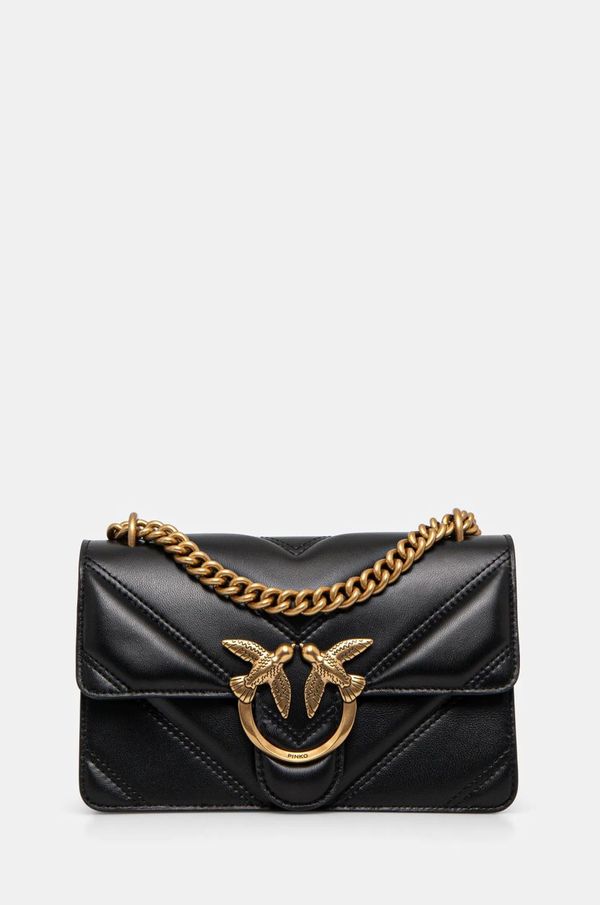 Pinko Kožna torba Pinko boja: crna, 104550 A26Z