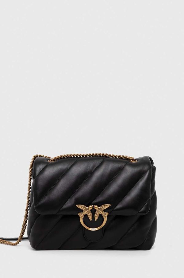 Pinko Kožna torba Pinko boja: crna