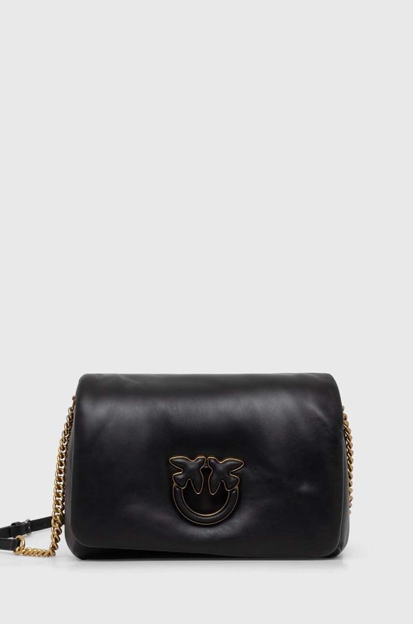 Pinko Kožna torba Pinko boja: crna