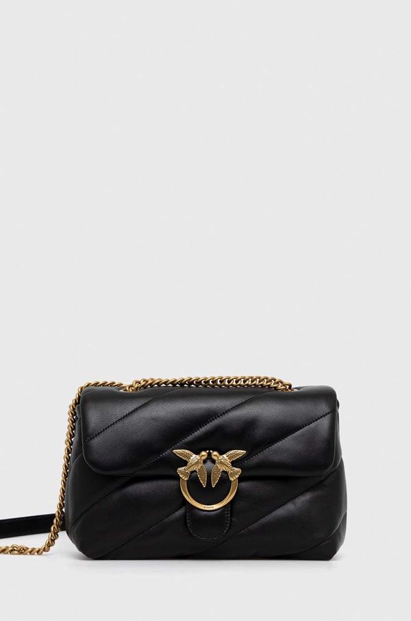 Pinko Kožna torba Pinko boja: crna