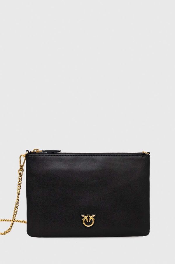 Pinko Kožna torba Pinko boja: crna