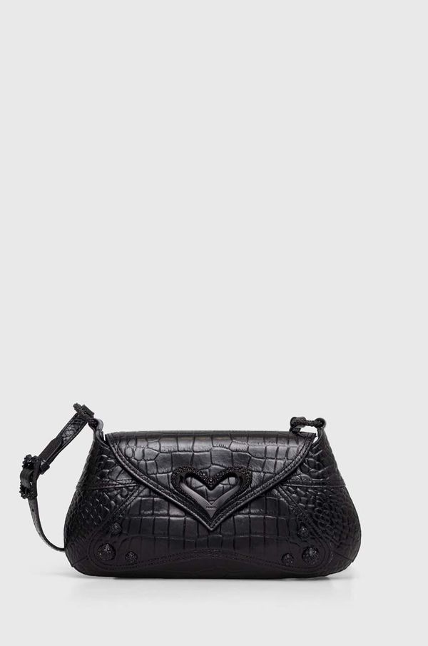 Pinko Kožna torba Pinko boja: crna