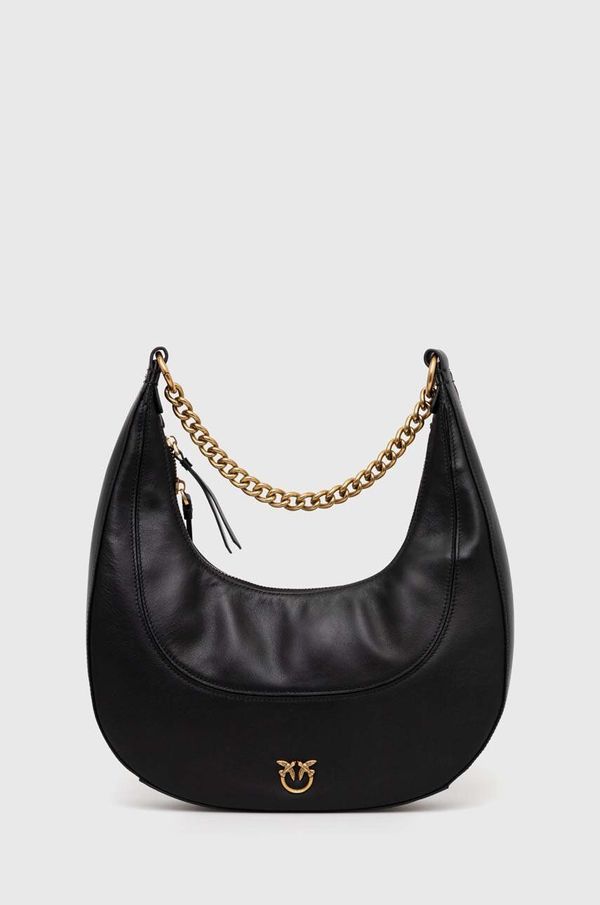 Pinko Kožna torba Pinko boja: crna