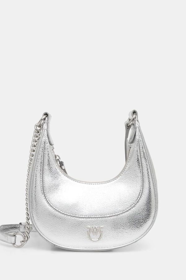 Pinko Kožna torba Pinko boja: srebrna, 101433 A204